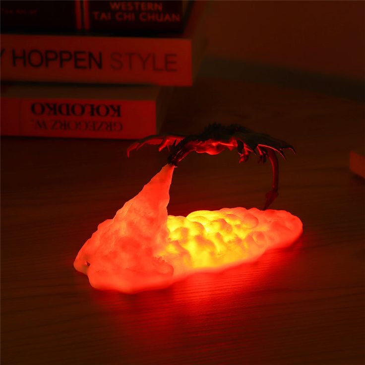 Fire Breathing Dragon LED Night Light