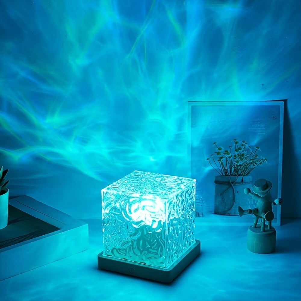 16-Colour Crystal Water Ripple Light