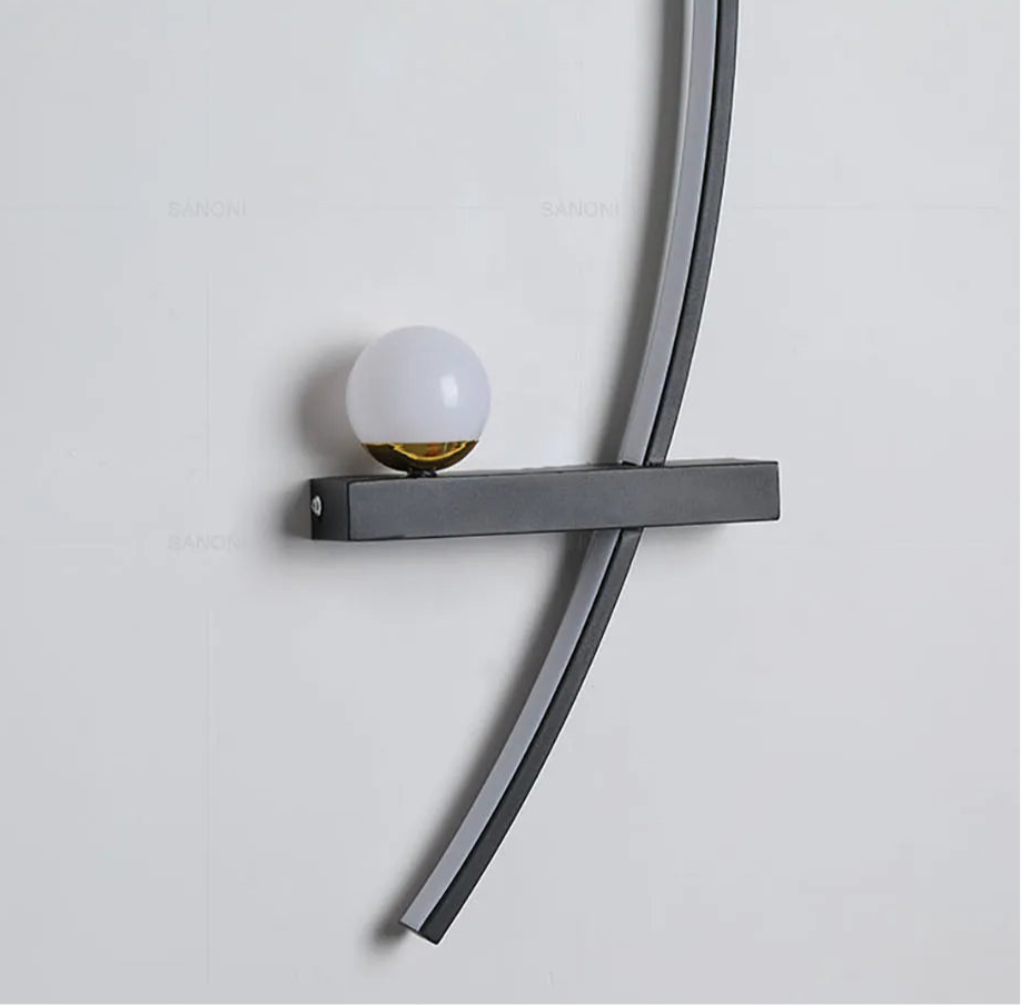 Nordic LED Modern Curved Wall Lamp