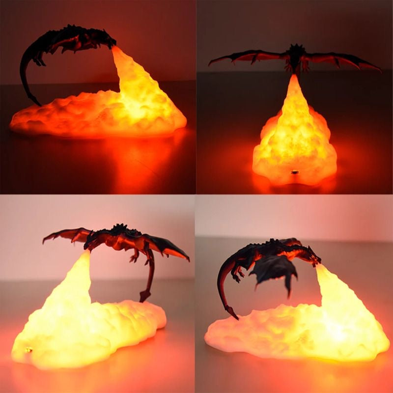 Fire Breathing Dragon LED Night Light