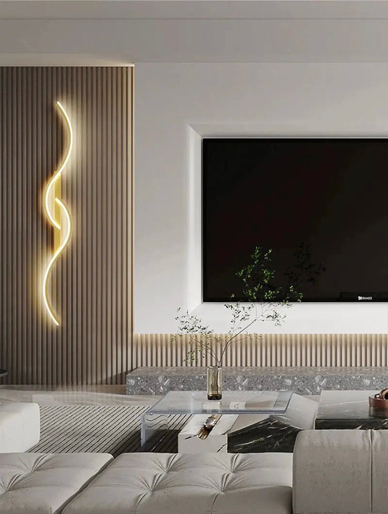 Modern Minimalist S-Shaped Wall Sconce