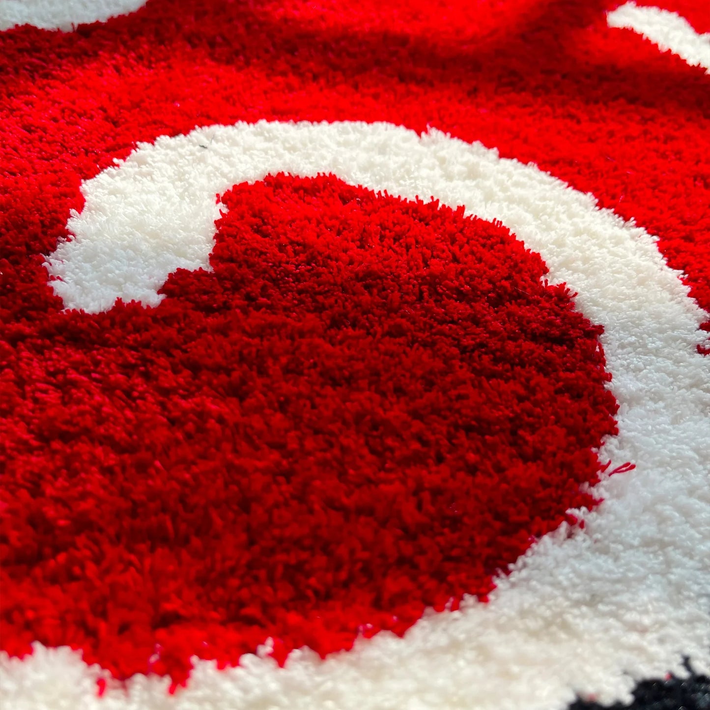 Anime Red Cloud Tufted Bedroom Rug