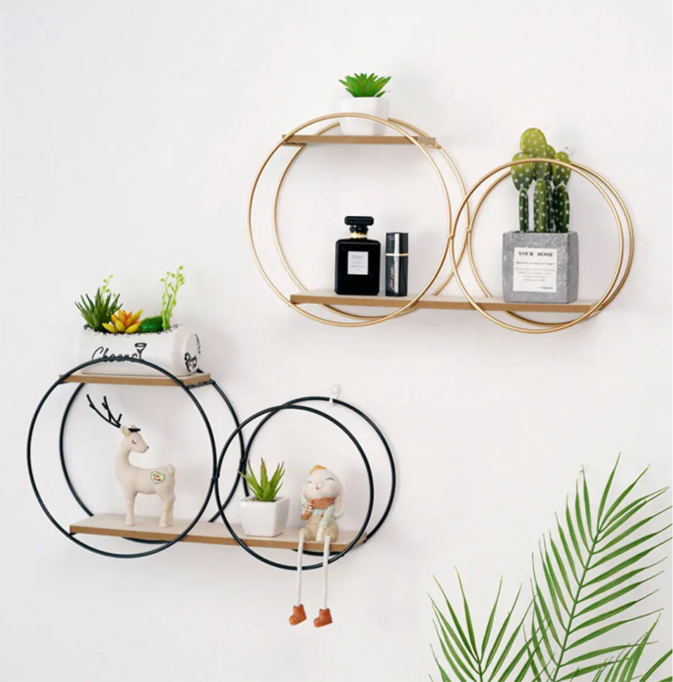 Nordic Hanging Circular Wall Shelves