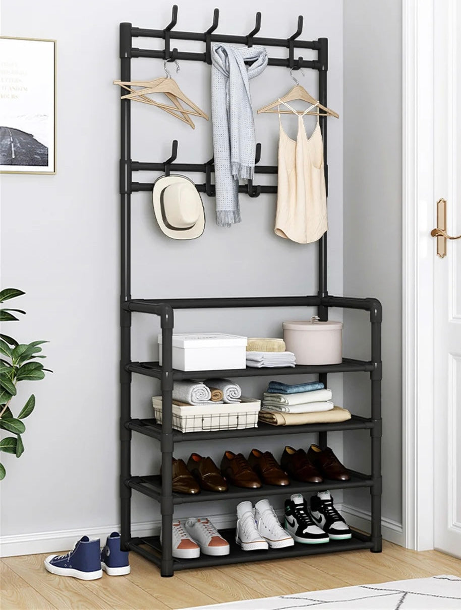 Multi-layer Shoe, Jacket and Hat Rack