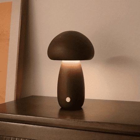 Wooden Mushroom Night Light