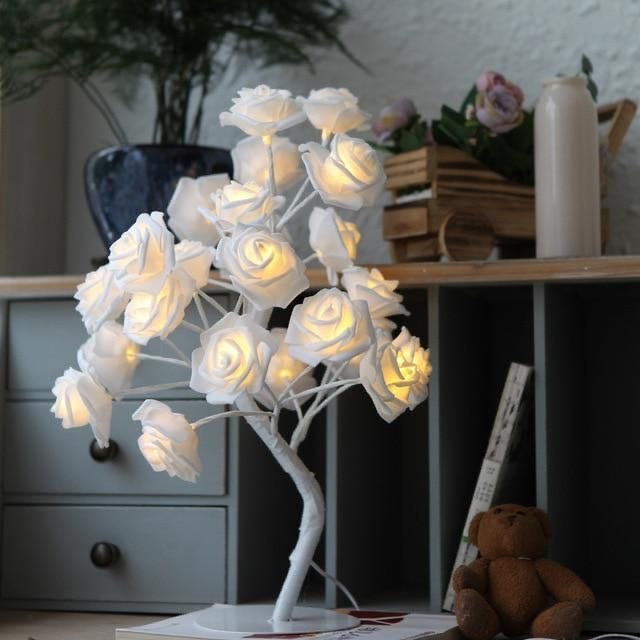 24 LED Rose Table Lamp