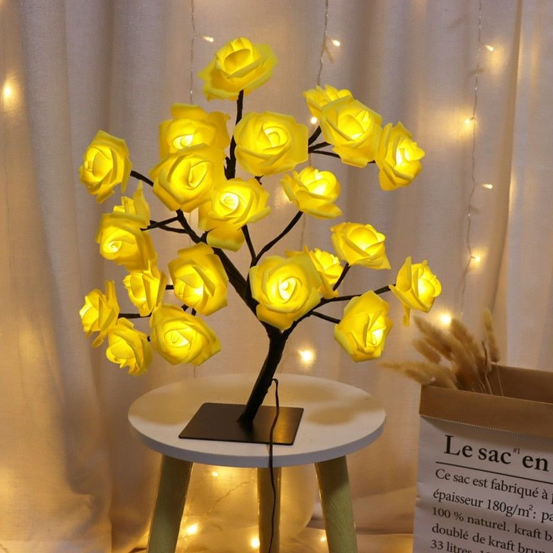 24 LED Rose Table Lamp