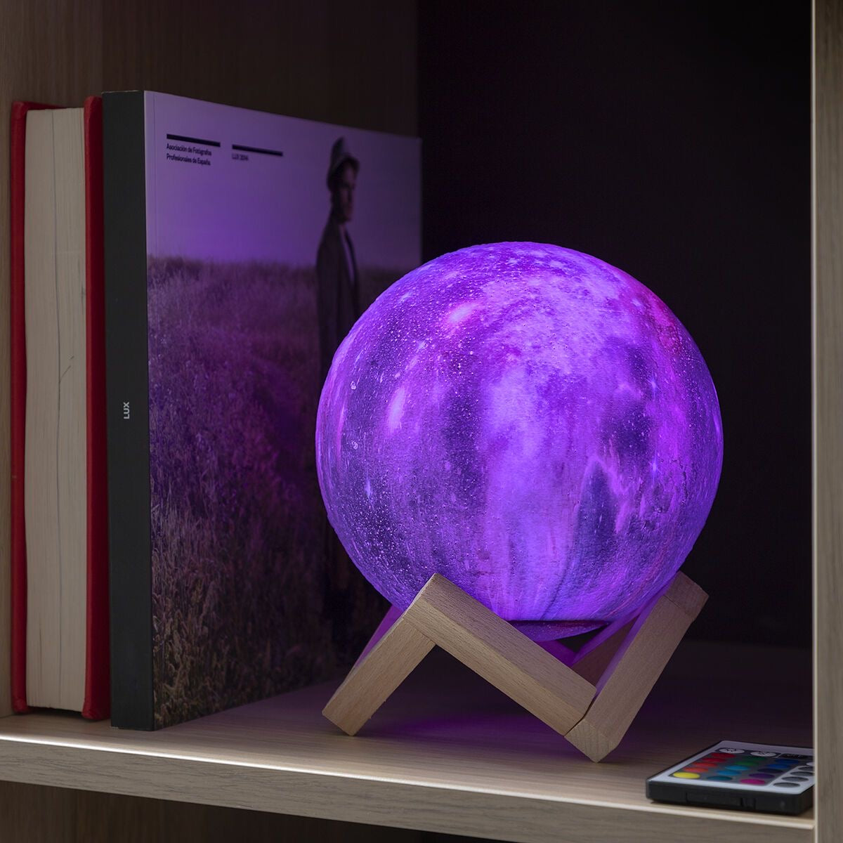 3D Galaxy Moon Lamp