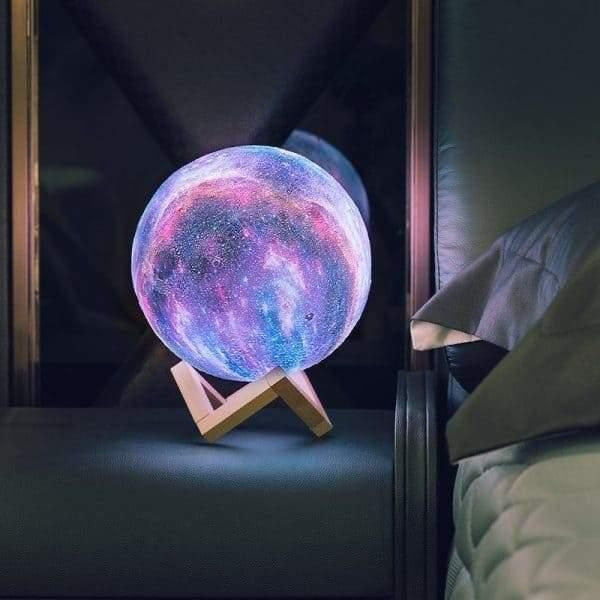 3D Galaxy Moon Lamp