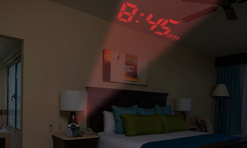 Modern LCD Digital Ceiling Clock Projector