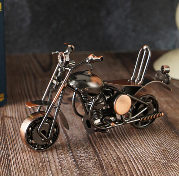 Retro Iron Motorcycle Model