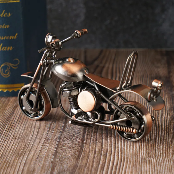 Retro Iron Motorcycle Model