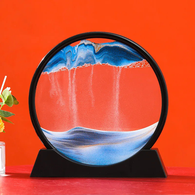 3D Round Moving Sand Hourglass