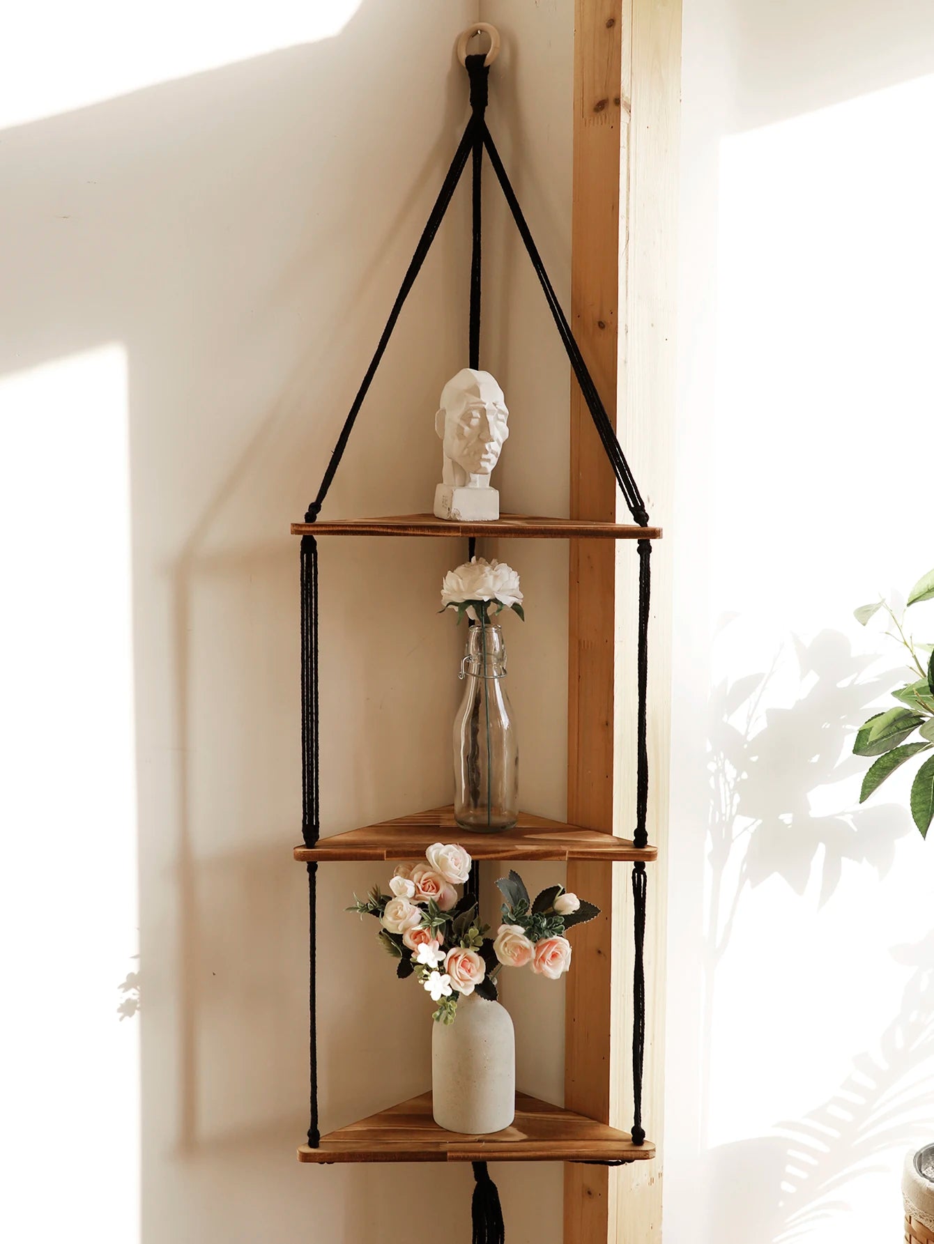 Hanging Wooden Shelves