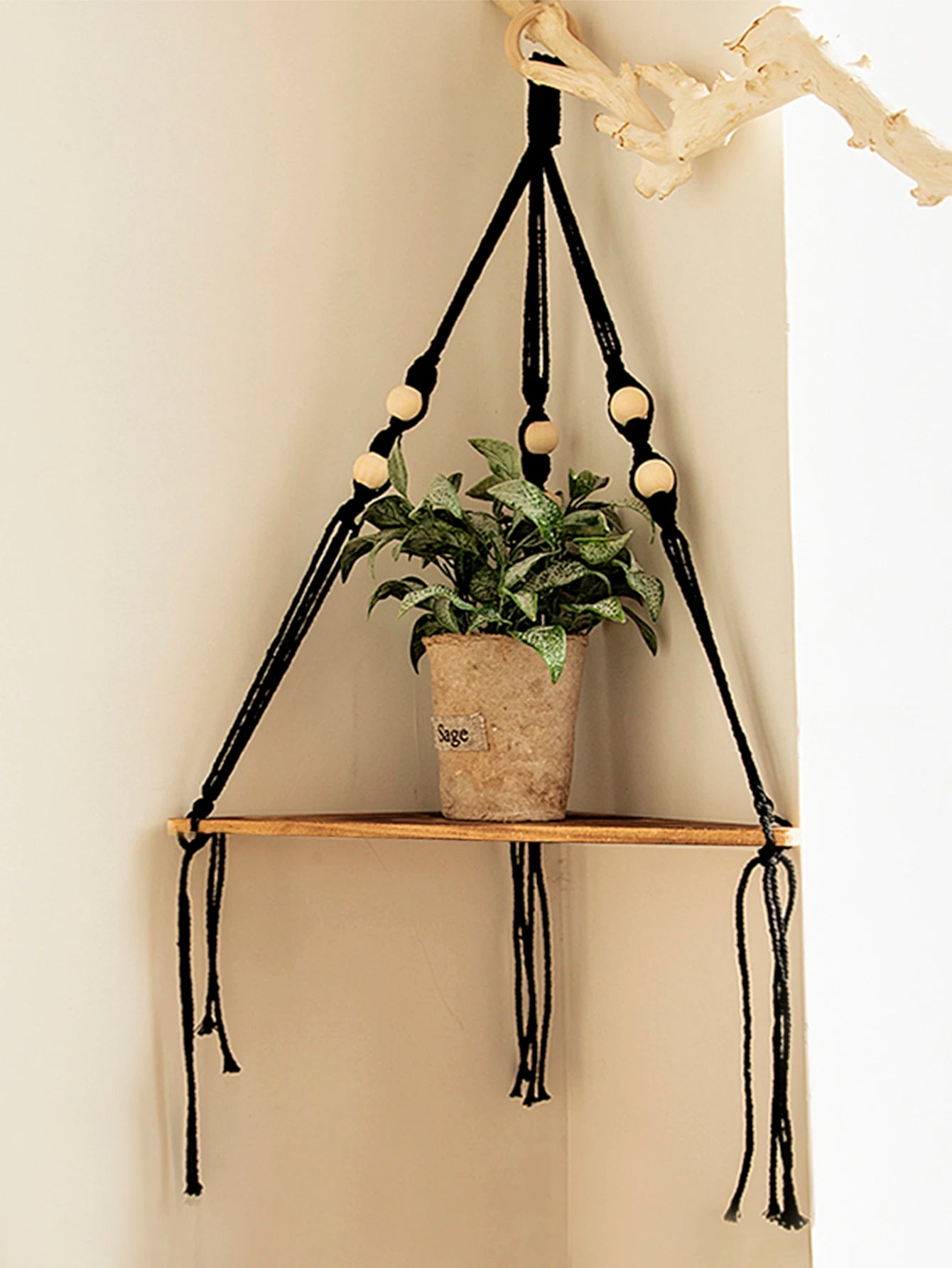 Hanging Wooden Shelves