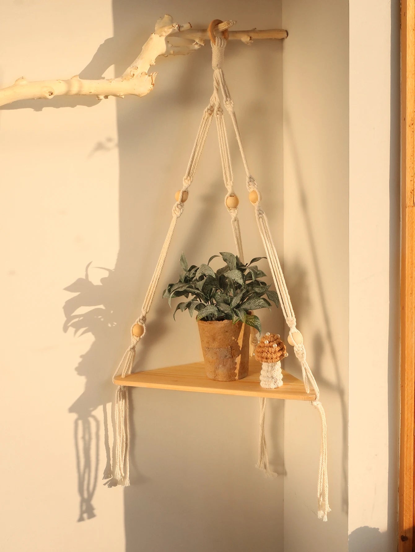 Hanging Wooden Shelves