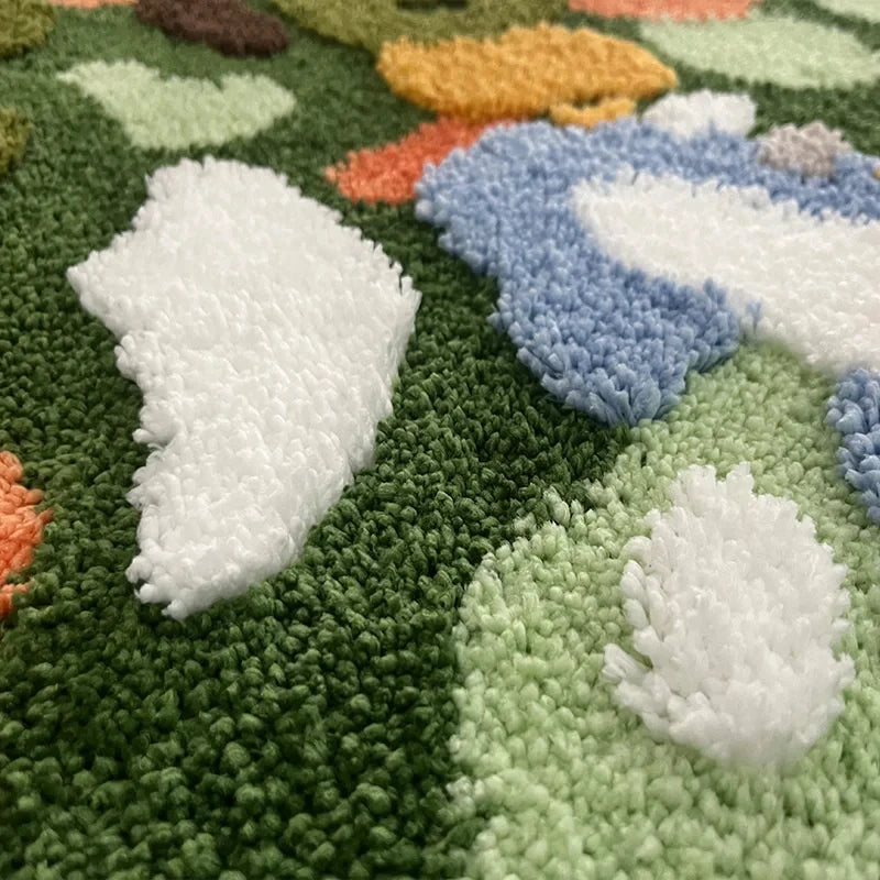 Tufted Moss Rug- 90 x 60cm