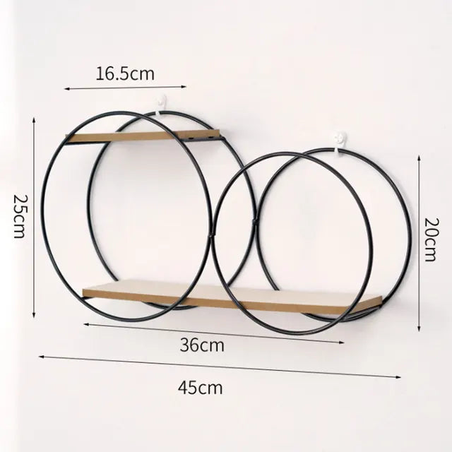 Nordic Hanging Circular Wall Shelves