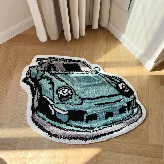 Porsche 911 964 Handcrafted Bedroom Rug- 80 X 60 cm