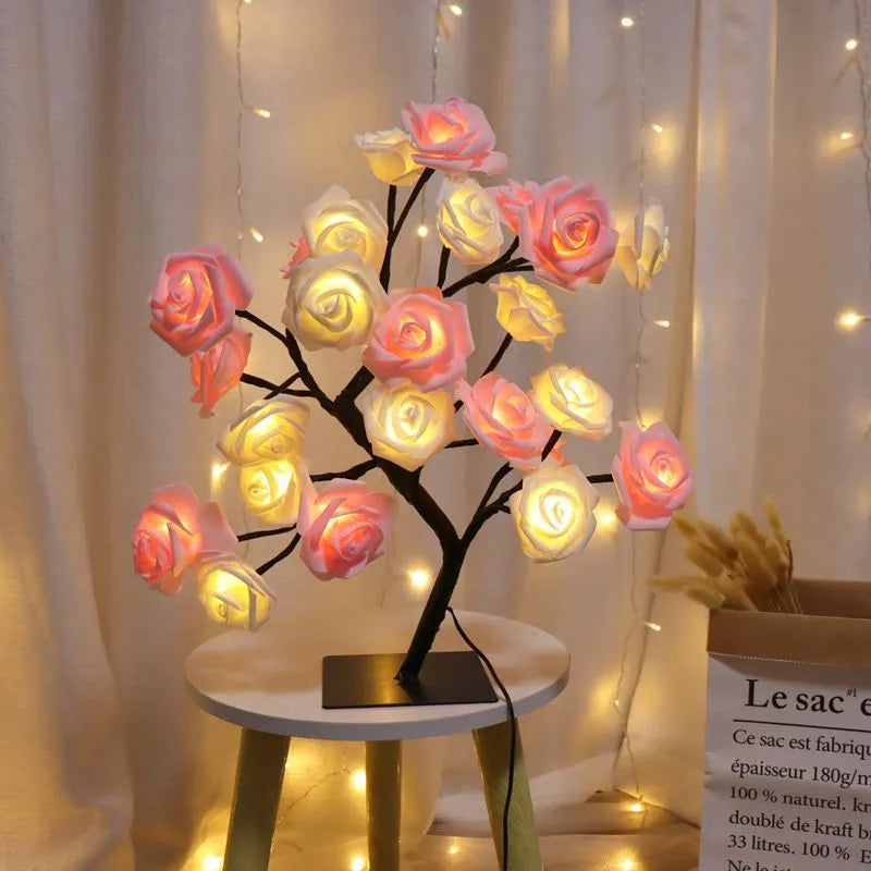 24 LED Rose Table Lamp