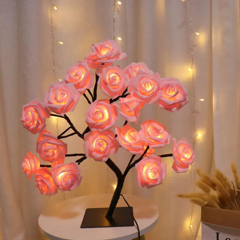 24 LED Rose Table Lamp