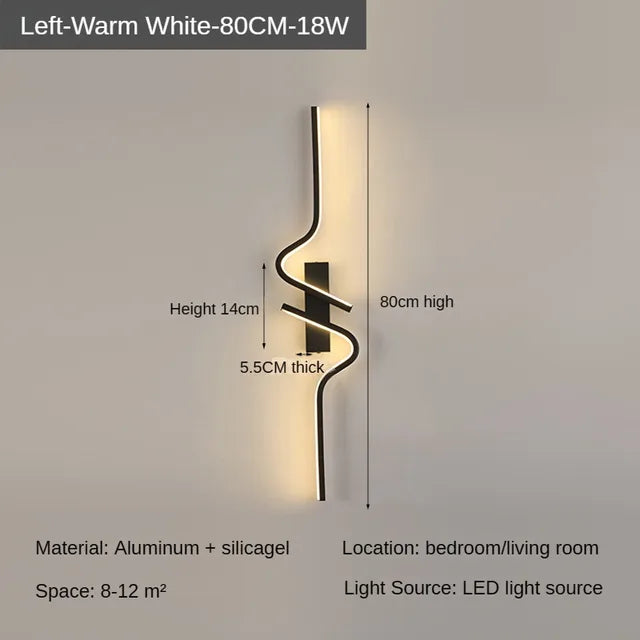 Nordic Minimalist Strip Wall Sconce