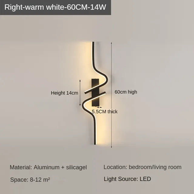 Nordic Minimalist Strip Wall Sconce