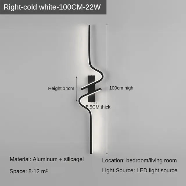 Nordic Minimalist Strip Wall Sconce