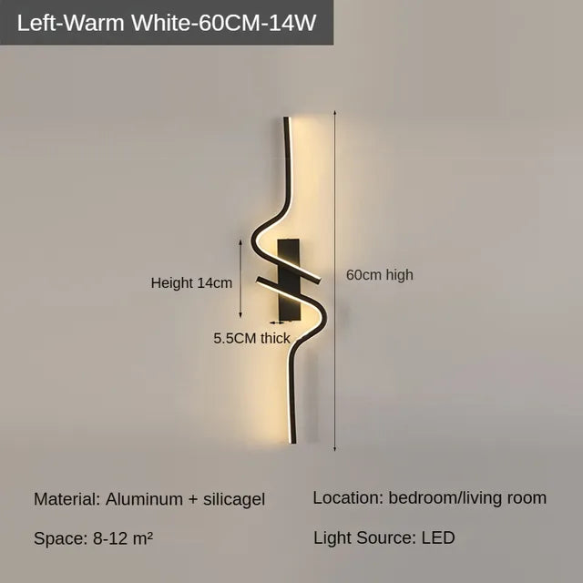 Nordic Minimalist Strip Wall Sconce