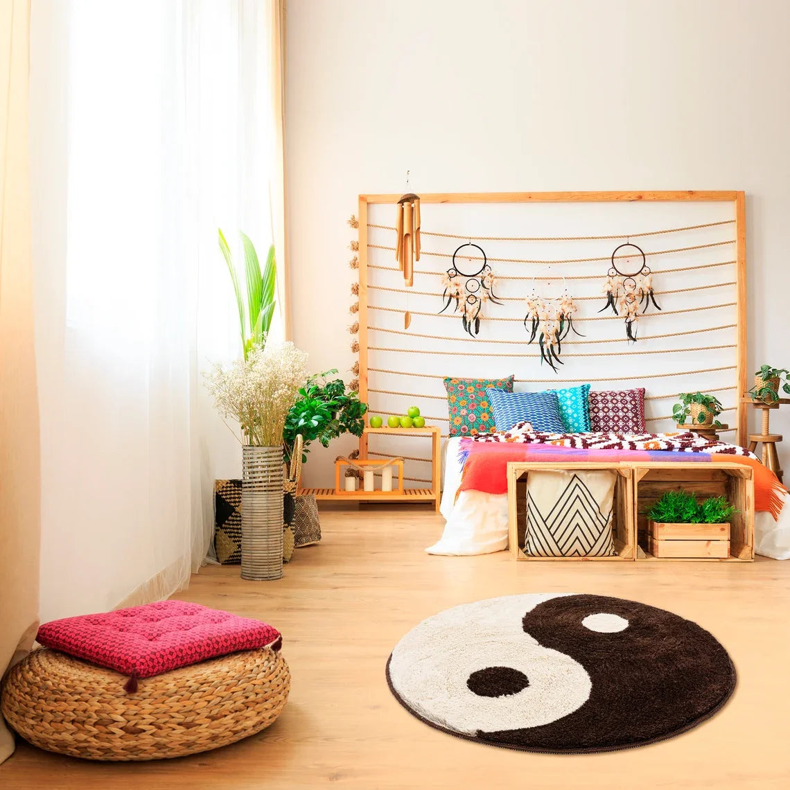 Ultra Soft Yin Yang Bedroom Rug