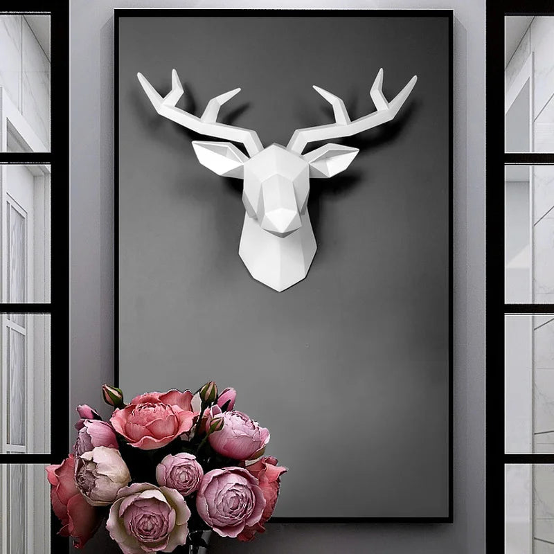 Nordic Deer Head Wall Decoration