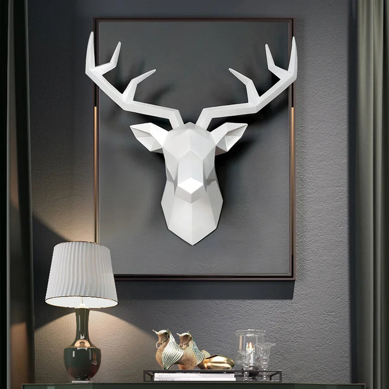 Nordic Deer Head Wall Decoration