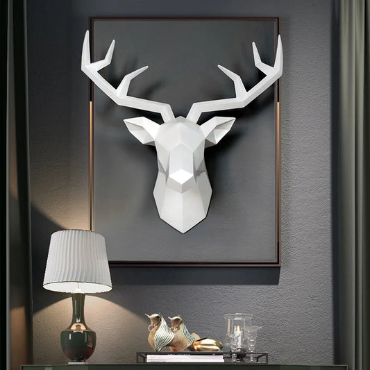 3D Deer Head Wall Decoration